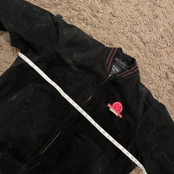 LEATHER LETTERMAN STYLE JACKET THUNDER VALLEY CASINO Size XL - Picture 5 of 11